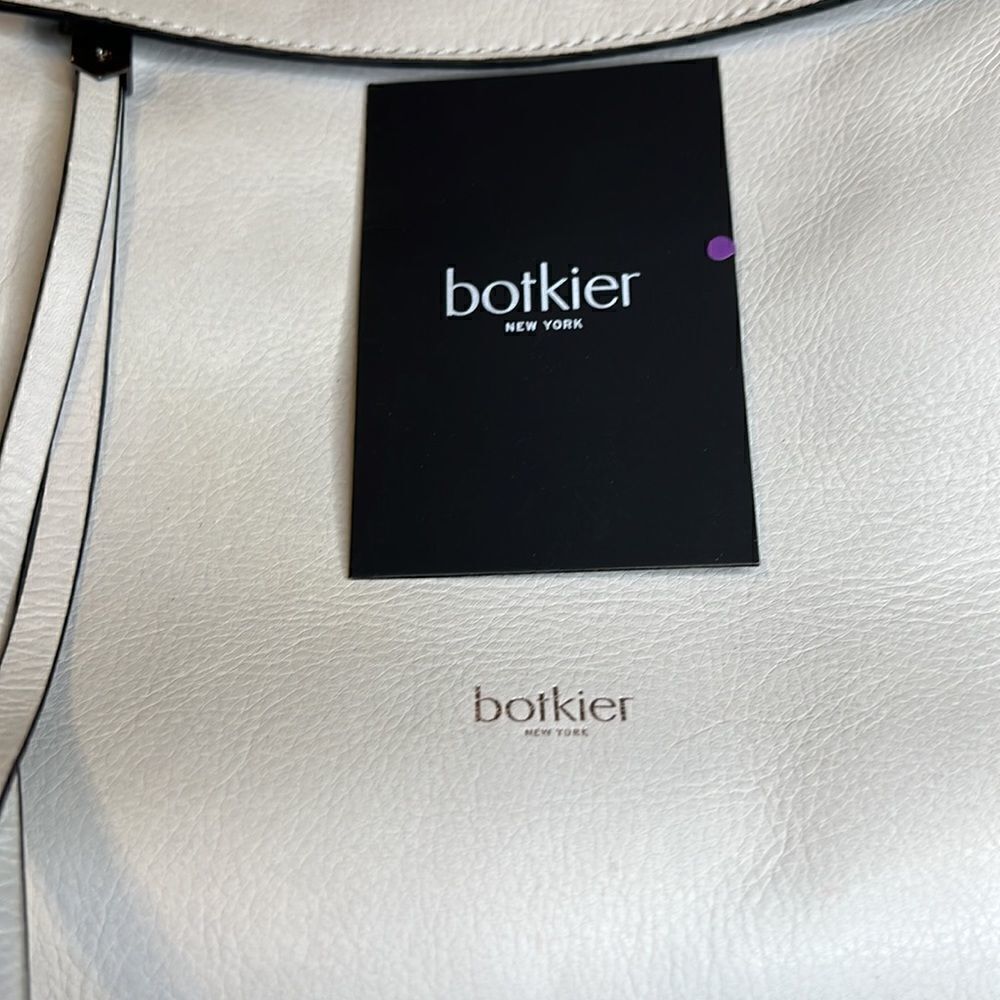 Botkier Backpack White Leather Silver Colored Stu… - image 3